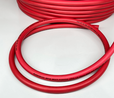 PRO FLOW 1 Inch TPR Red Rubber Hose - Multi-Purpose Hose Sold By The Foot, Jason 4105-0100 Model