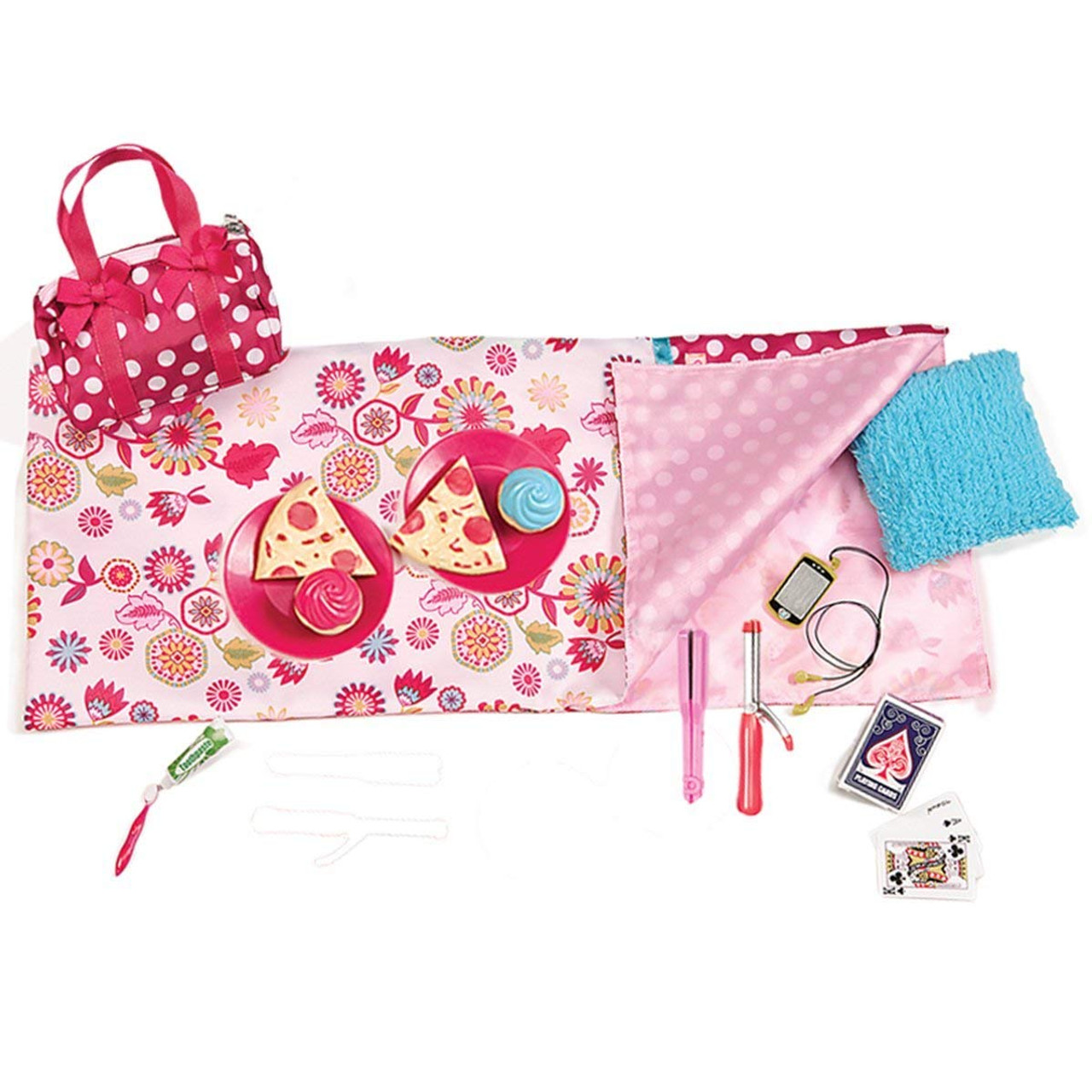 our generation polka dot sleepover set