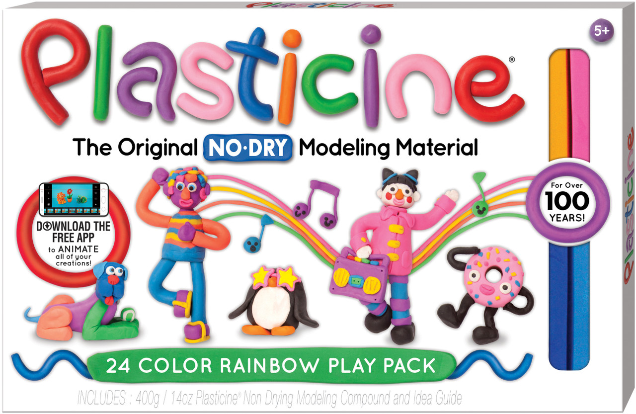 Plasticine No-Dry Modeling Clay 2 Packs
