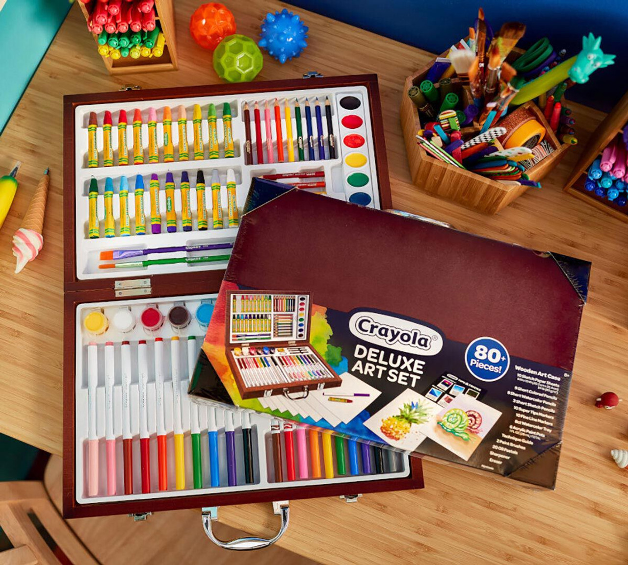 Crayola Deluxe Wooden Art Set - Double Play