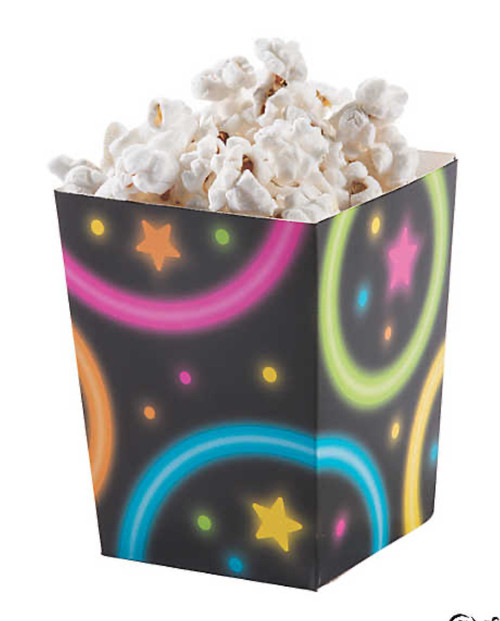 Neon Glow Popcorn Box