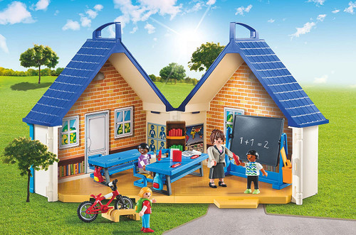 Playmobil Furnished School Building, Multicolor  