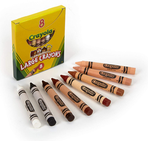 Multicultural Large Crayons 8 Count