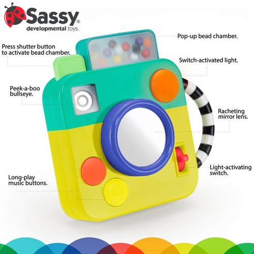 Sassy Busy Baby Camera Musical & Developmental Electronic Baby Toy