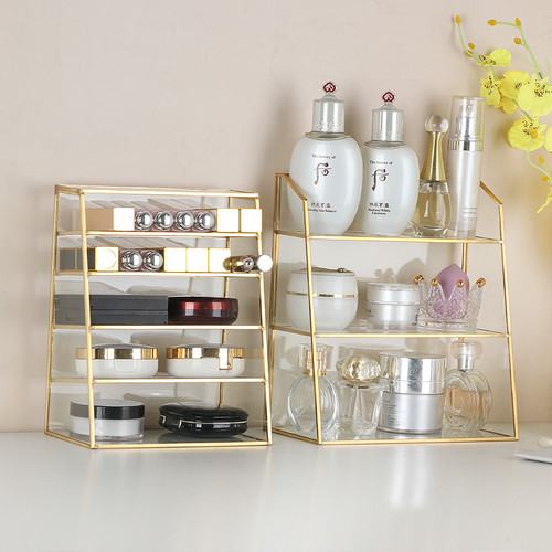 Glass Cosmetic Storage Box - Makeup Organiser | Ruby and Lola Home Decor
Get organised in style with our Cosmetic Storage Box. Featuring clear glass and gold metal rim, this makeup organiser is large enough to store your cosmetics, skincare products, jewellery and more. Shop now at Ruby & Lola Home Decor for free shipping on all orders!