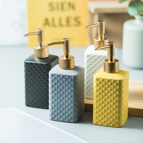 Ceramic Soap Bottles - Decorative Dispensers | Ruby and Lola Home Decor 
Transform your bathroom into a stylish oasis with our decorative ceramic soap bottles. With four beautiful colours to choose from, these home décor pieces will add the perfect finishing touch. Shop now at Ruby and Lola Home Decor for free shipping on all orders.