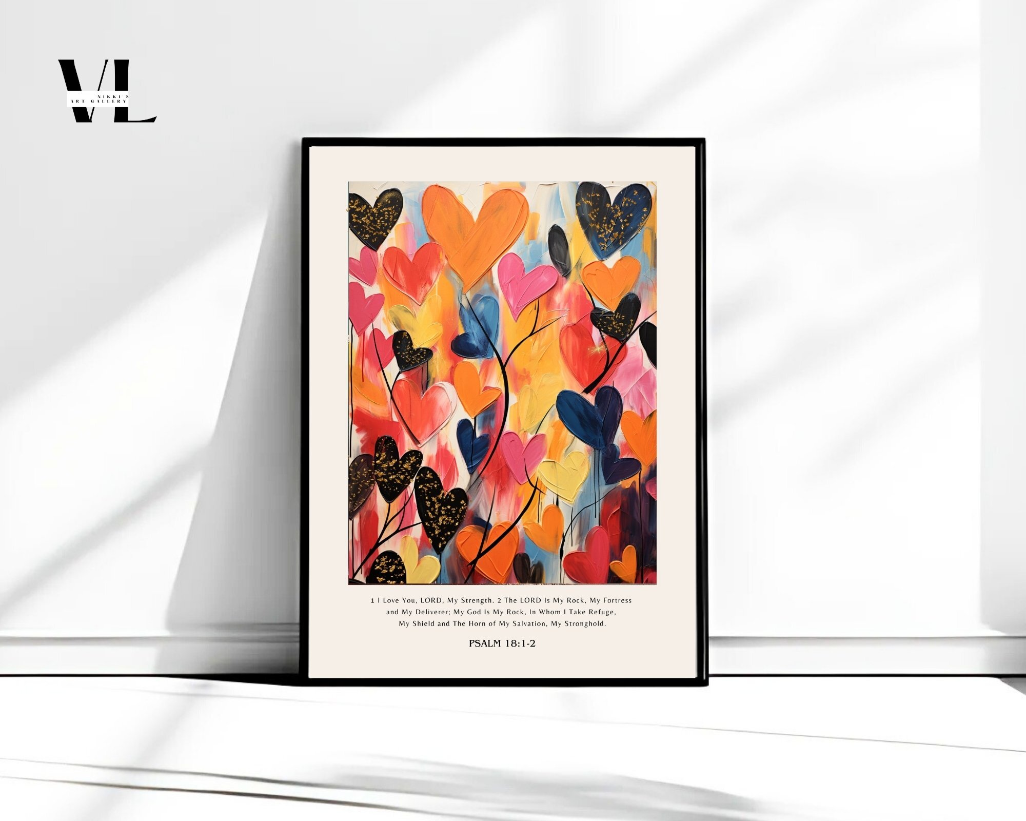 Psalm 18:1-2 Poster Wall Art