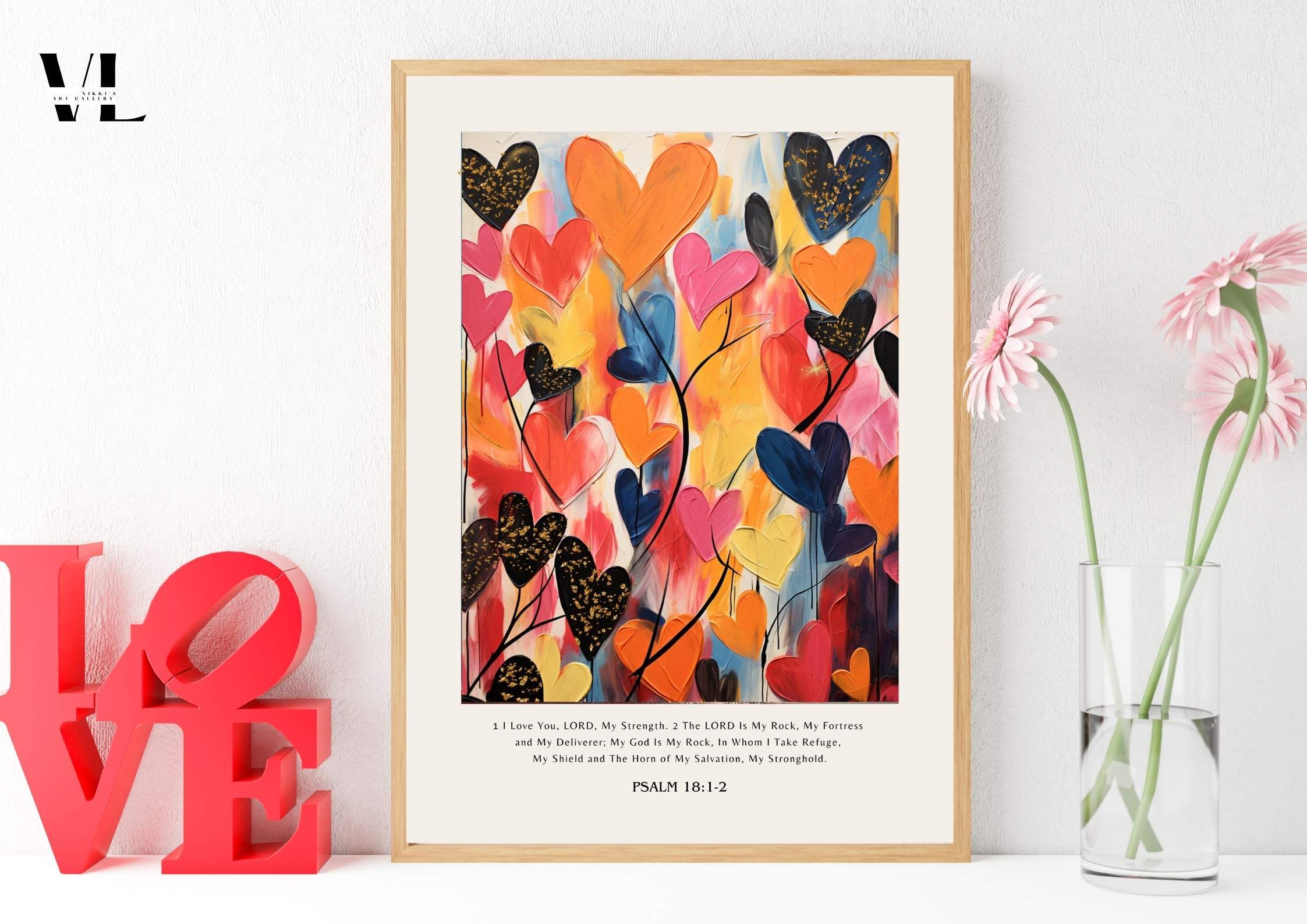 Psalm 18:1-2 Poster Wall Art