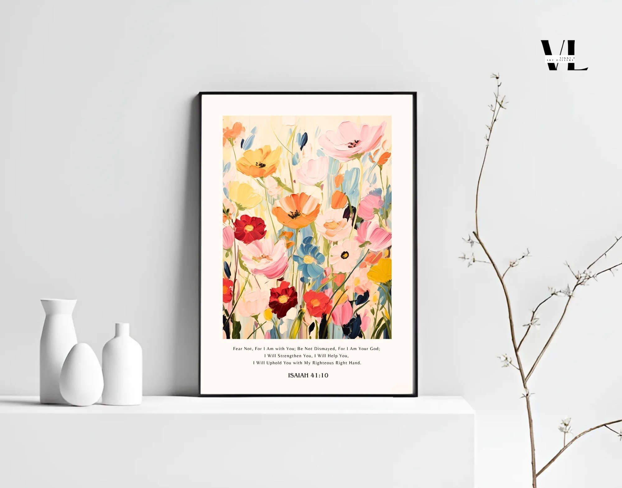 Isaiah 41:10 Christian Poster