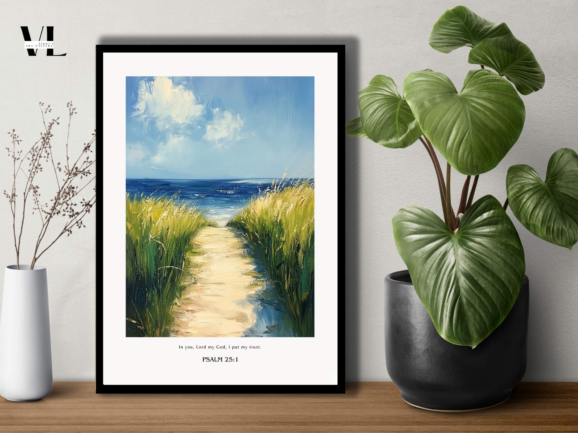 Psalm 25:1 Christian Poster