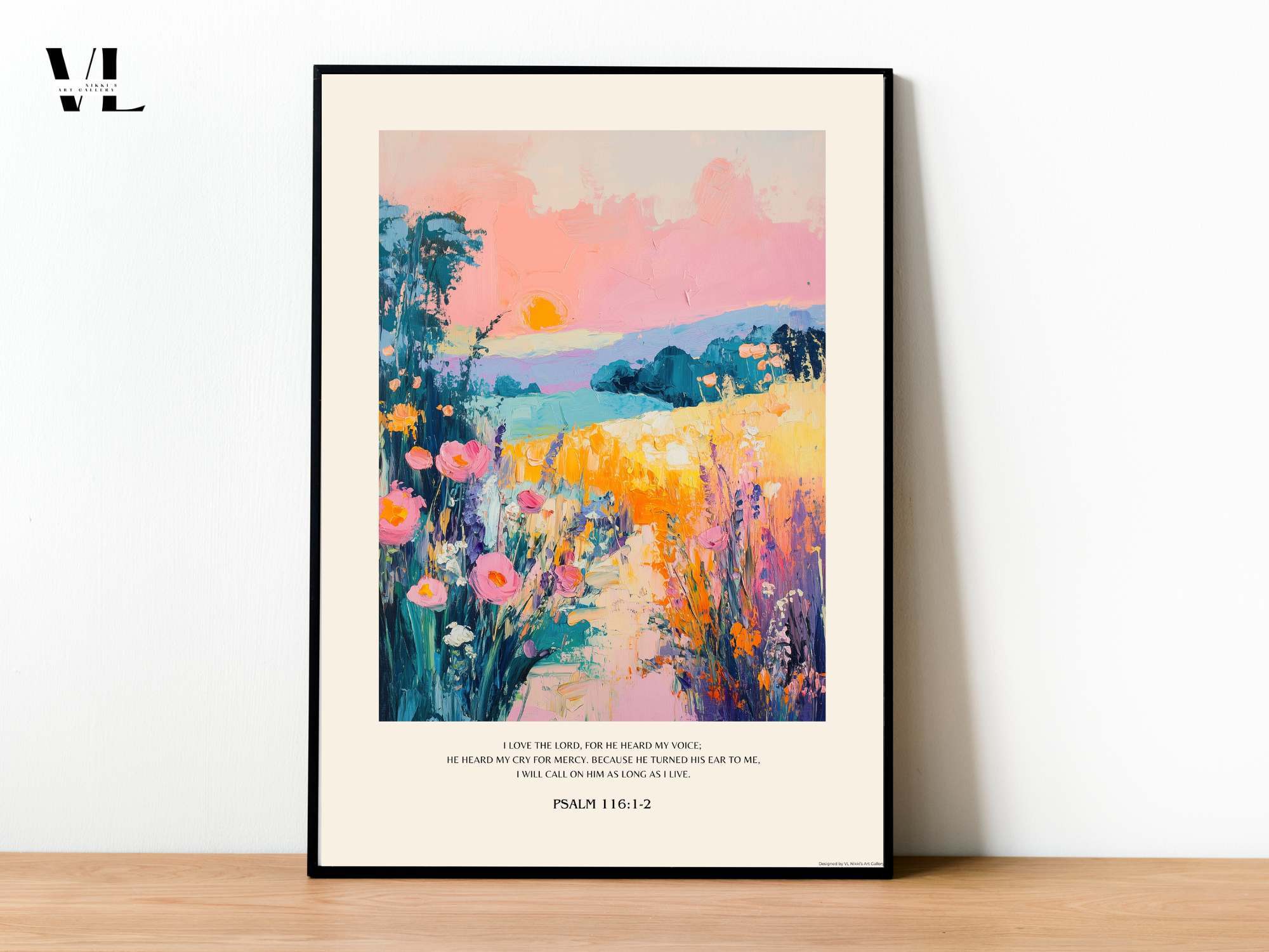 Psalm 116:1-2 Scripture Print