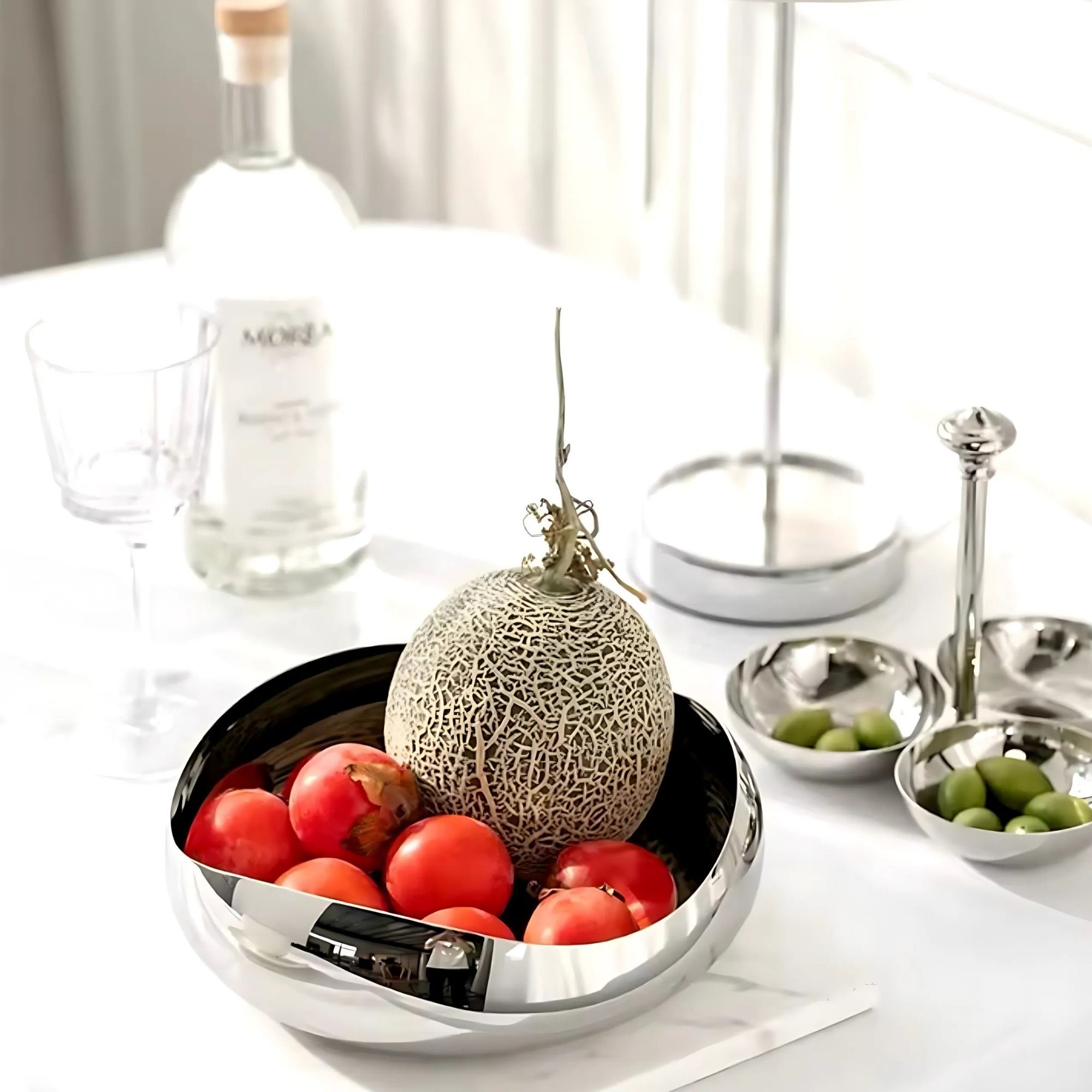 Stainless Steel Decorative Serving Bowl