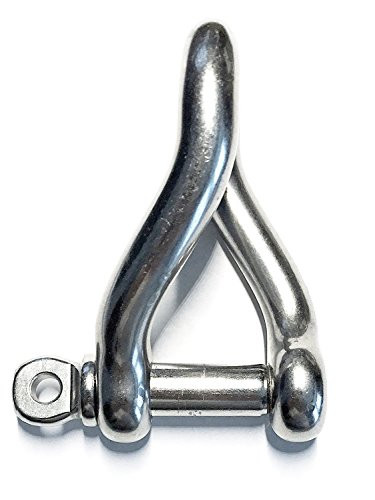 Stainless Steel 316 Twist Shackle 1/2" (12mm) Marine Grade US Stainless
