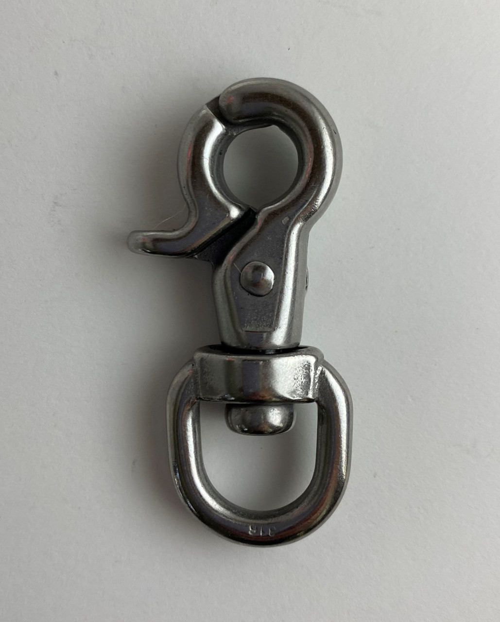 Stainless Steel 316 Rigid Eye Snap Hook with Safety Latch 5 1/2 Marine  Grade