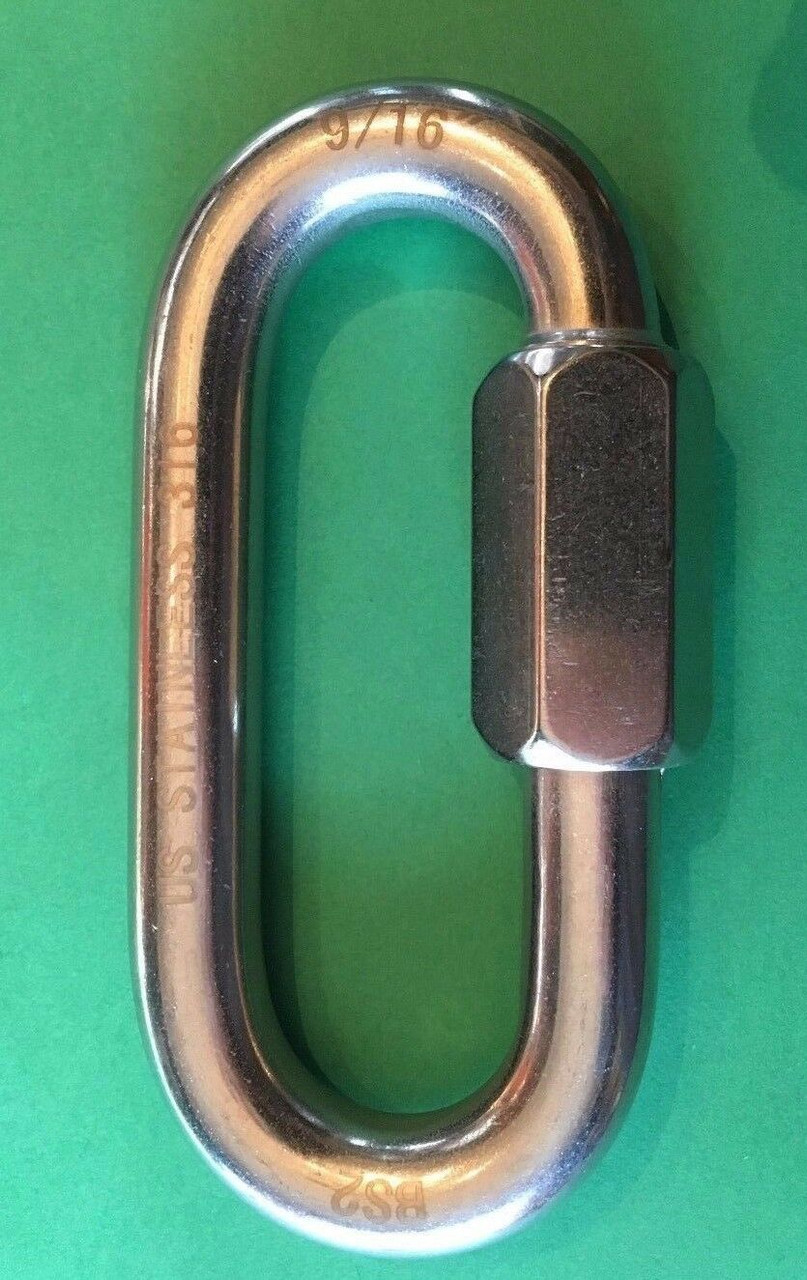 1/2" (12mm) Stainless Steel 316 Quick Link - Marine Grade For Boating, Rigging, & Outdoor Use