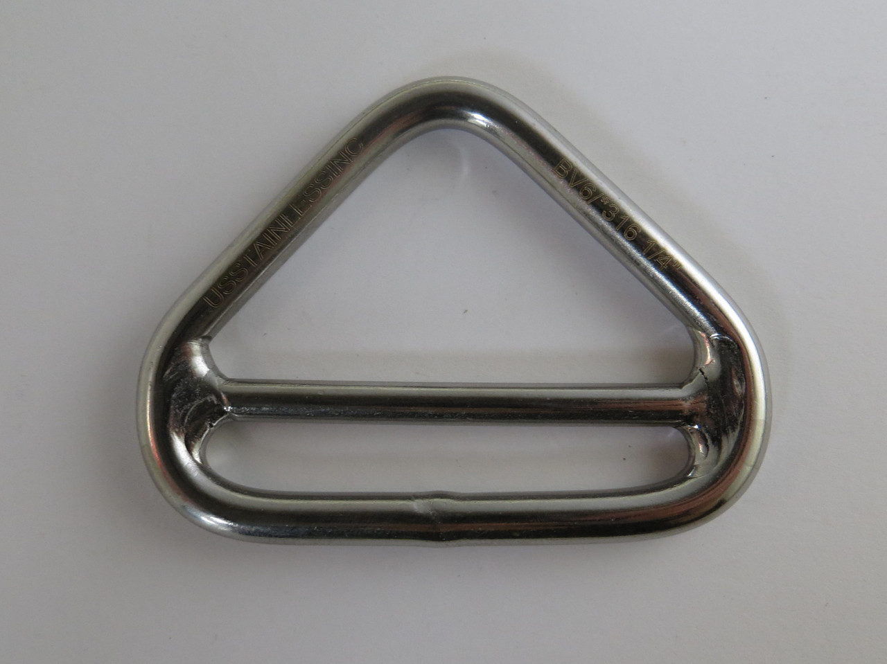 Stainless Steel 316 Triangle Ring Welded with Cross Bar 1/4