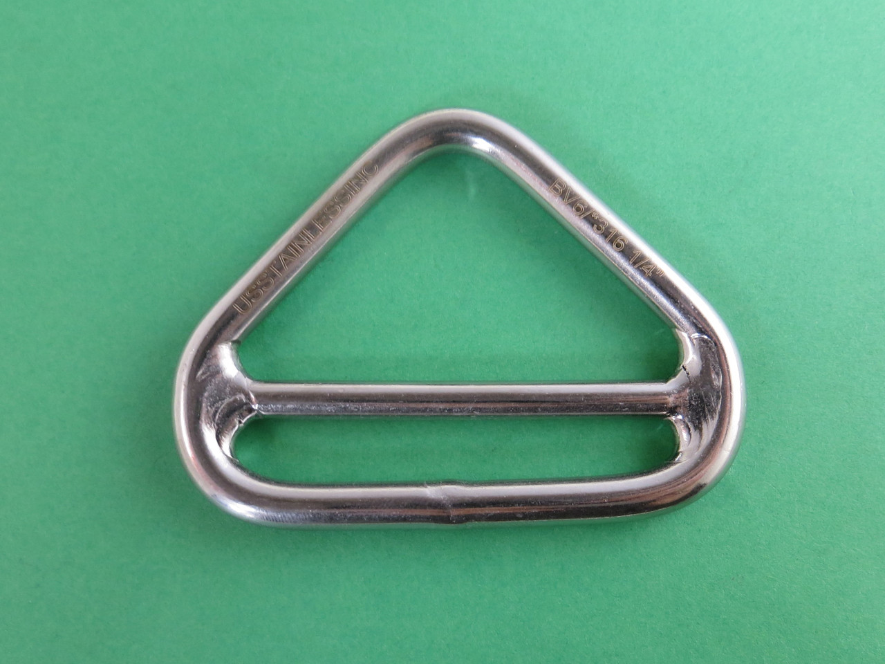 Stainless Steel 316 Triangle Ring Welded with Cross Bar 1/4