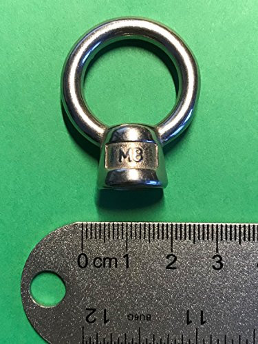 Stainless Steel 316 M8 Lifting Eye Nut Marine Grade 8mm US Stainless