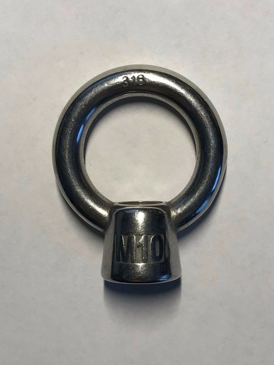 Stainless Steel 316 M10 Lifting Eye Nut Marine Grade 10mm US Stainless