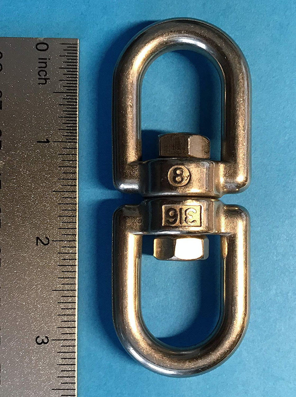 Stainless Steel 316 1/4" (6mm) Anchor Swivel – Eye And Jaw – Marine Grade – US Stainless