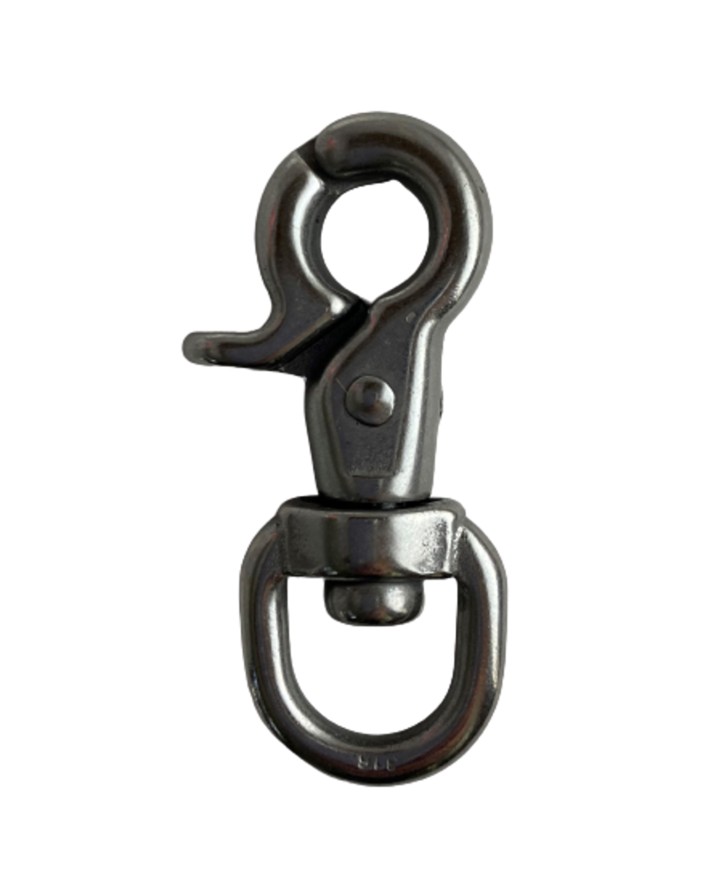 Stainless Steel 316 1/2 Trigger Snap with Swivel End Marine Grade Polished