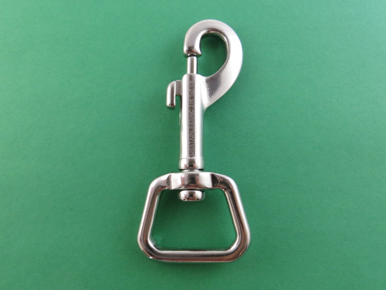 Stainless Steel 316 1 x 3 1/8 Bolt Snap Square Swivel End Marine Grade  Polished - US Stainless