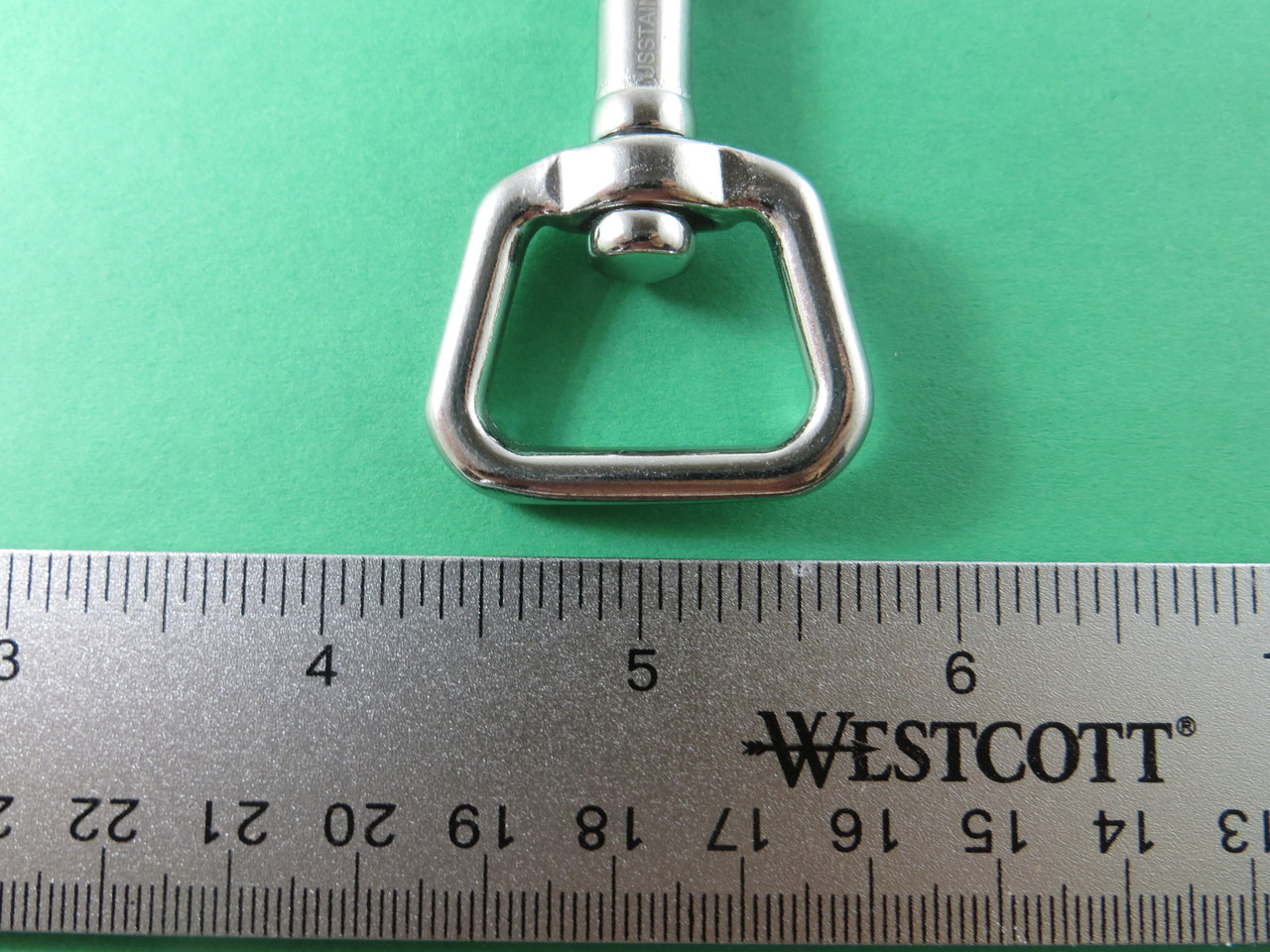 Stainless Steel 316 1 x 3 1/8 Bolt Snap Square Swivel End Marine Grade  Polished