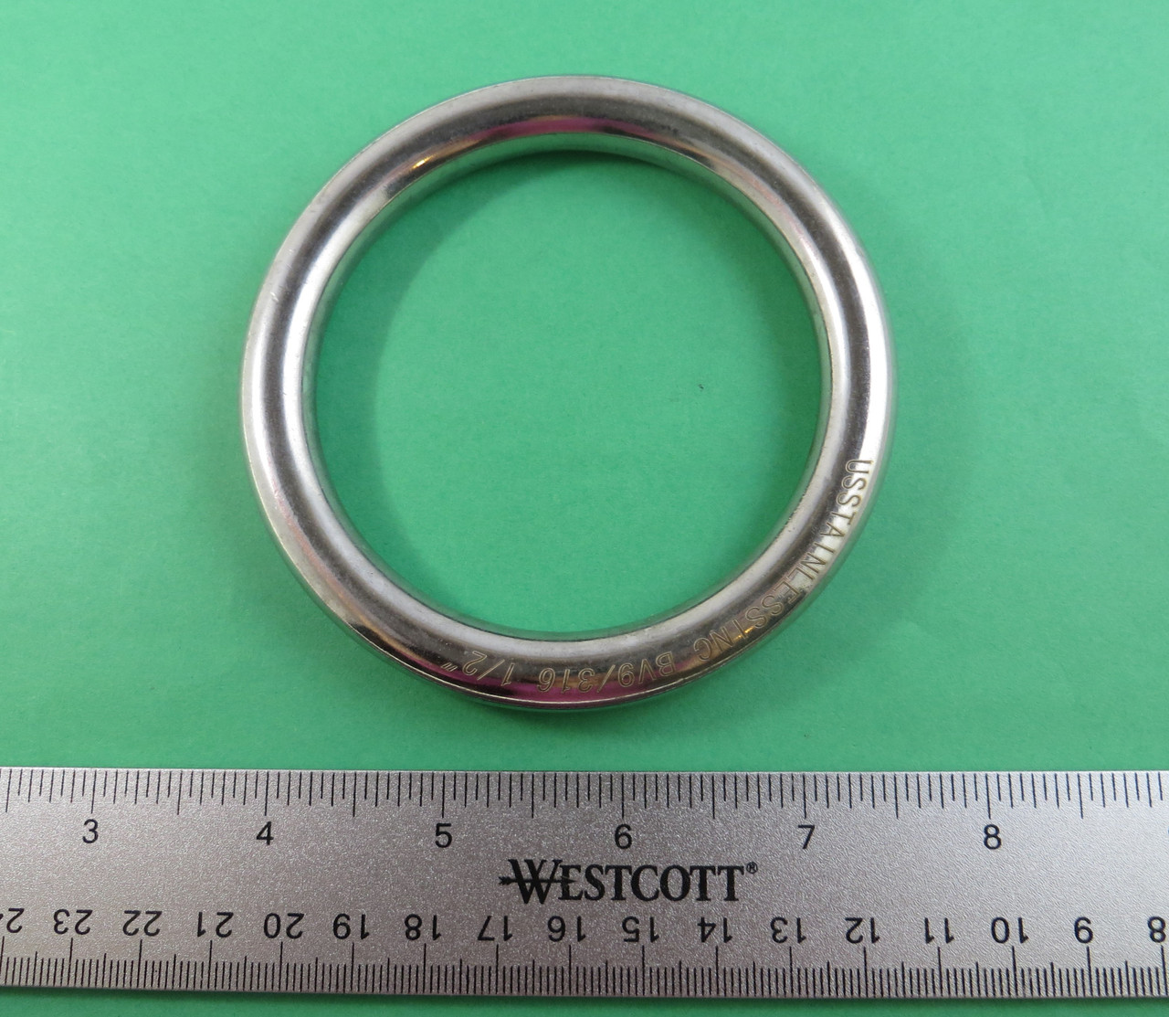 uxcell 316 Stainless Steel Round Ring Welded O-Rings 30mm(1.18) ID 6mm  Thick 3pcs