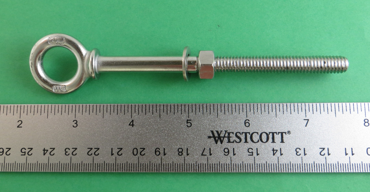 2-Piece Stainless Steel 316 Eye Nut - 1/2" UNC Thread, 2,150 Lbs Capacity, Marine Grade 4 thumbnail image