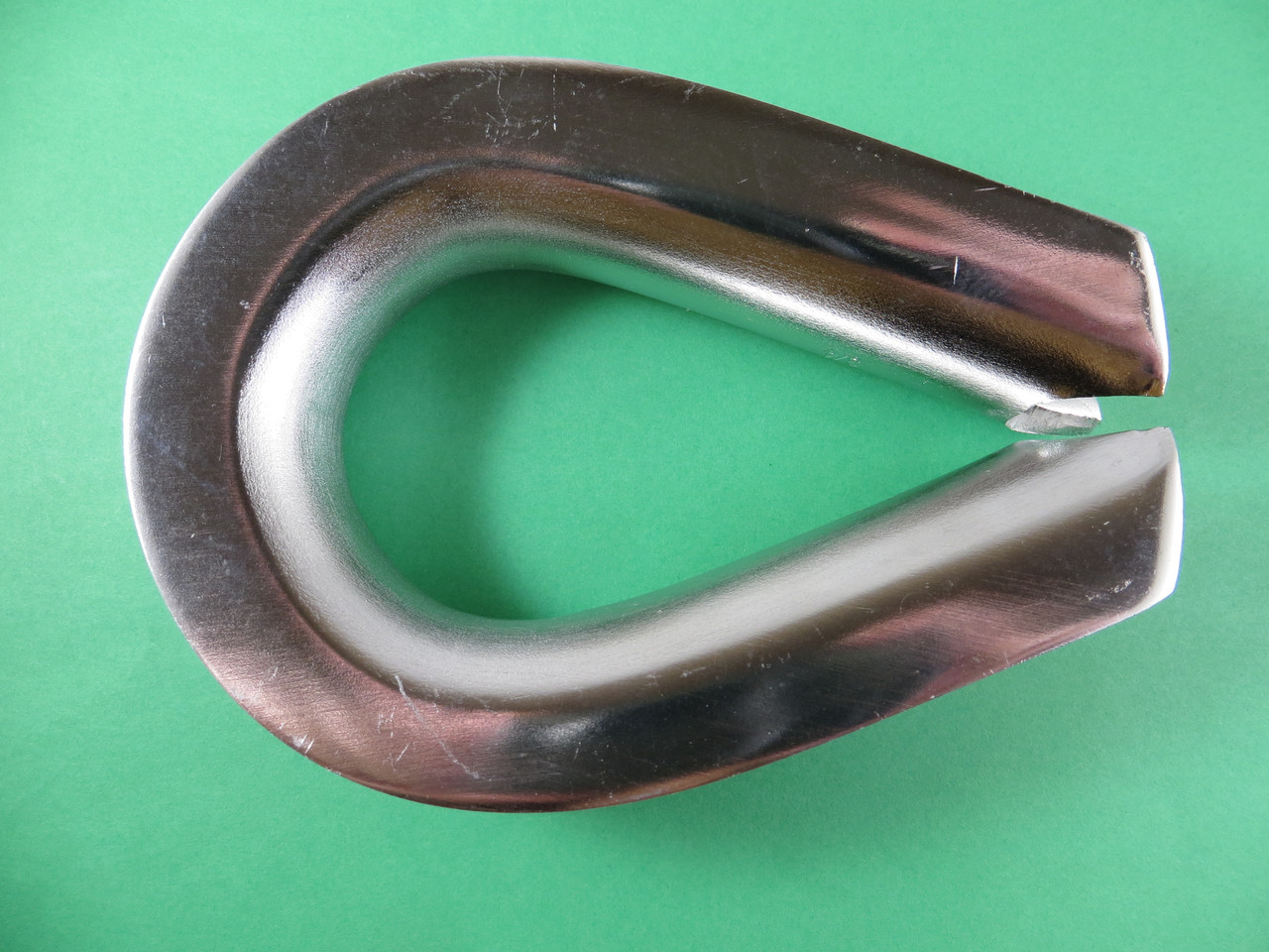 2x 4mm Stainless Steel 316 Marine Grade Wire Rope Thimbles - Rope Loop Inserts For Rigging, Boating, Cables