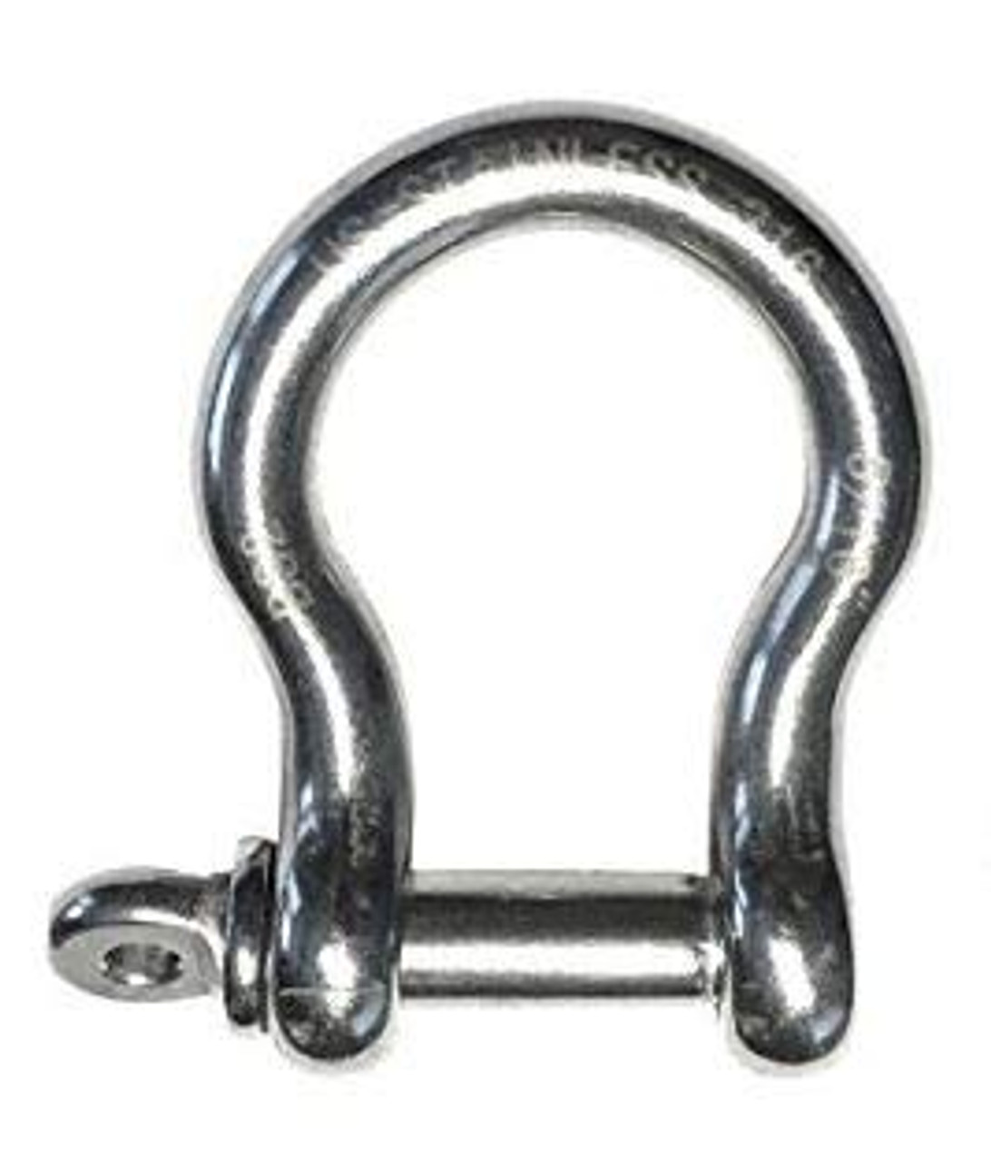 Shackle vertebral shackle D-Schaekel stainless steel A2 welded