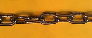 Stainless Steel 316 Chain 6mm or 1/4" Medium Link Chain by the foot