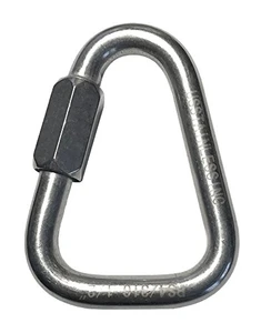Stainless Steel 316 Delta Shape Quick Link 1/2" (12mm) Marine Grade Triangle
