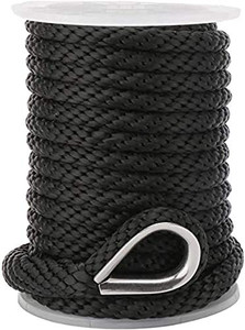 USR Rope Solid Braid MFP Anchor Line 3/8" x 100' Black Boat USR Rope Solid Braid MFP Anchor Line 3/8" x 100' Black Boat