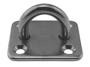 Stainless Steel 316 Square Pad Eye 5/16" 8mm (50mm x 40mm) Marine Grade Stainless Steel 316 Square Pad Eye 5/16" 8mm (50mm x 40mm) Marine Grade