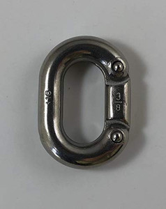 Stainless Steel 316 3/8" (10mm) Chain Connecting Link Marine Grade Connector