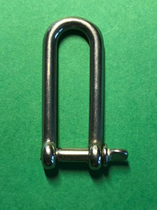 Stainless Steel 316 Long D Shackle 5/32" (4mm) Marine Grade