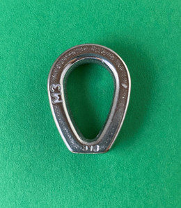 Stainless Steel 316 1/8" (3mm) Wire Rope Thimble Casting with Closed End Marine Grade for Rope Size 1/8" Stainless Steel 316 1/8" (3mm) Wire Rope Thimble Casting with Closed End Marine Grade for Rope Size 1/8"
