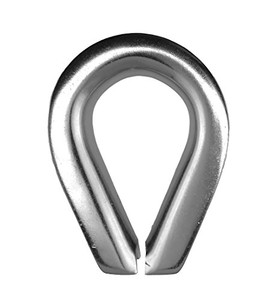 Stainless Steel 316 Wire Rope Heavy Duty Thimble 5/8" (16mm) Marine Grade