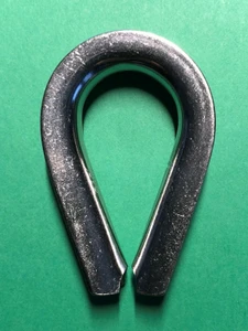 Stainless Steel 316 Wire Rope Heavy Duty Thimble 1/4" (6mm) Marine Grade