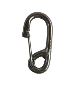 Stainless Steel 316 Spring Hook Welded Eye Type H (6mm) or 1/4"