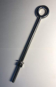Stainless Steel 316 Eye Bolt 1/2" x 12" Short Thread Whitworth (1/2"-12) Marine Grade