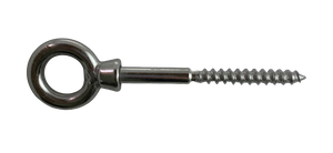 Stainless Steel 316 M10 Eye Wood Screw 10mm x 100mm (3/8" x 4") Marine Grade #3291-10100