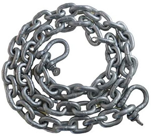 Galvanized HDG Anchor Chain 1/4" (6mm) by 4' long with 5/16" shackles Galvanized HDG Anchor Chain 1/4" (6mm) by 4' long with 5/16" shackles