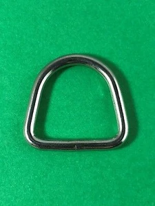 Stainless Steel 316 D Ring 1/8" x 3/4" (3mm x 20mm) Marine Grade