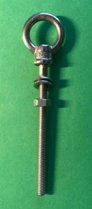 Stainless Steel 316 (Shape Type 307) M6 Lifting Eye Bolt 6mm x 80mm Marine Grade