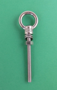 Stainless Steel 316 (Shape Type 307) M6 Lifting Eye Bolt 6mm x 60mm Marine Grade