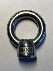 Stainless Steel 316 Lifting Eye Nut M12 Marine Grade 12mm