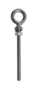 Stainless Steel 316 M10 Eye Bolt Welded 10mm x 100mm (3/8" x 4") Marine Grade