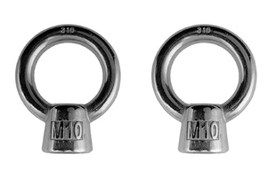 Stainless Steel 316 M10 Lifting Eye Nut Marine Grade 10mm